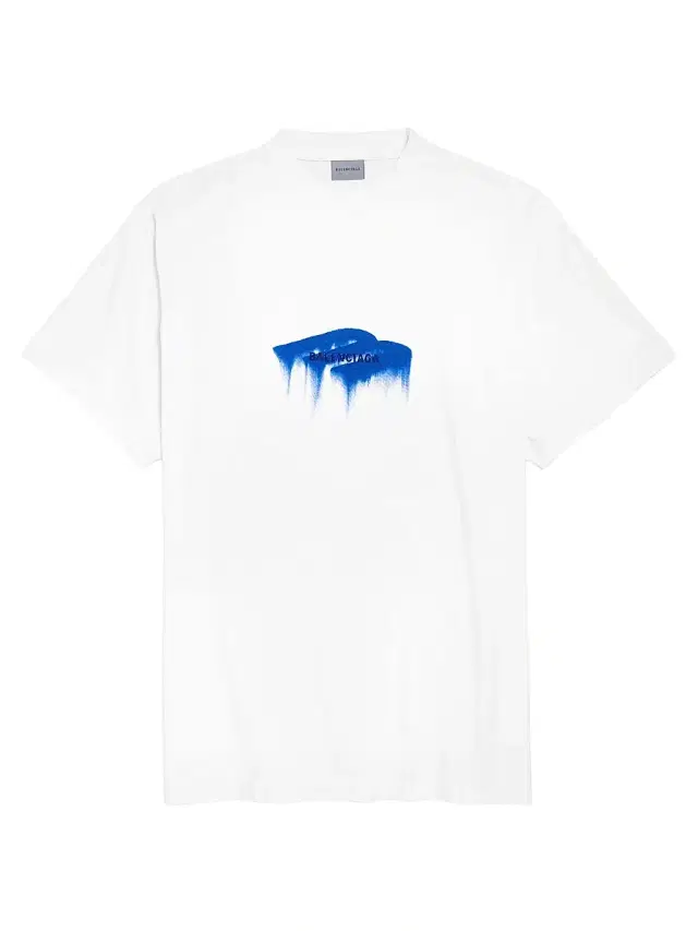 Balenciaga Men's Wet Brush Oversized T-Shirt - White