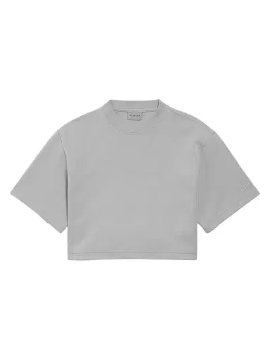 Balenciaga Women's Cropped T-Shirt - Grey - Size XL | Thumbnail 1