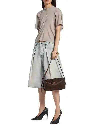 Balenciaga Women's Le 7 Shoulder Bag - Moka Ruby | Thumbnail 2