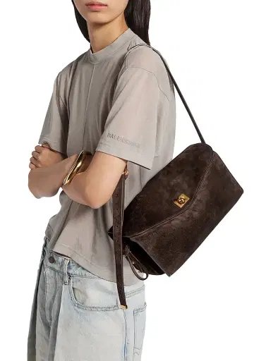 Balenciaga Women's Le 7 Shoulder Bag - Moka Ruby | Thumbnail 4