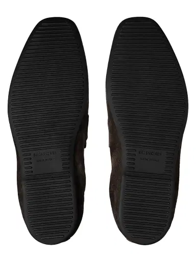 Balenciaga Men's Palermo BB Loafers - Brown - Size 12 | Thumbnail 3