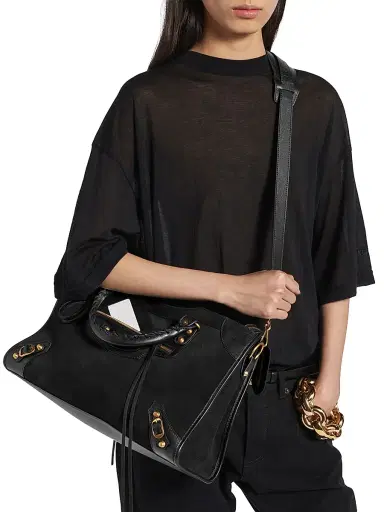 Balenciaga Women's Le City Tote Bag - Black | Thumbnail 3
