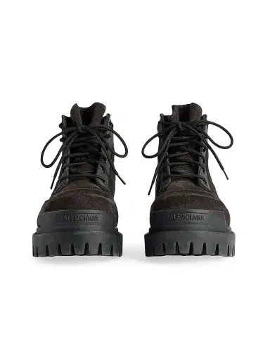 Balenciaga Men's Combat Strike Low Boots - Brown Black - Size 13 | Thumbnail 2 Balenciaga Men's Combat Strike Low Boots - Brown Black - Size 13 | Thumbnail 2