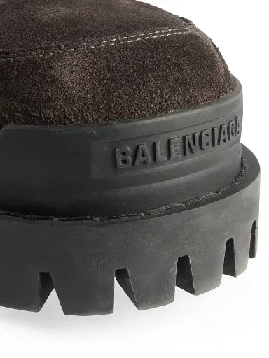 Balenciaga Men's Combat Strike Low Boots - Brown Black - Size 13 | Thumbnail 4 Balenciaga Men's Combat Strike Low Boots - Brown Black - Size 13 | Thumbnail 4