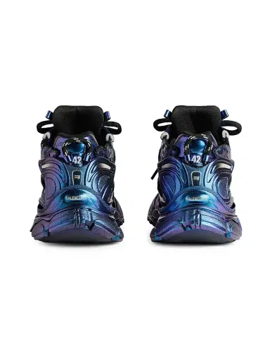 Balenciaga Men's Runner Iridescent Sneakers - Blue - Size 13 | Thumbnail 2