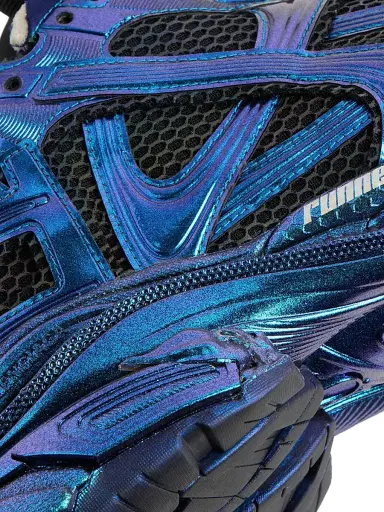 Balenciaga Men's Runner Iridescent Sneakers - Blue - Size 13 | Thumbnail 5