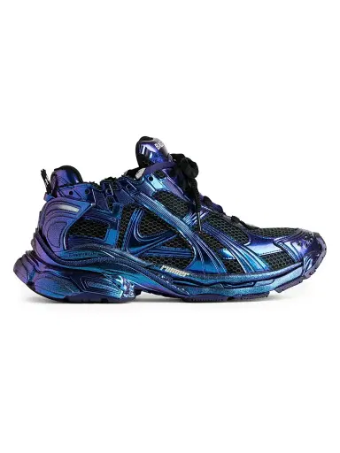 Balenciaga Men's Runner Iridescent Sneakers - Blue - Size 13 | Thumbnail 1