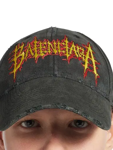 Balenciaga Women's Sacré Cur Cap - Black - Size Medium | Thumbnail 2