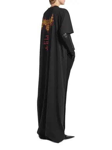 Balenciaga Women's Train T-Shirt - Black - Size Small | Thumbnail 3