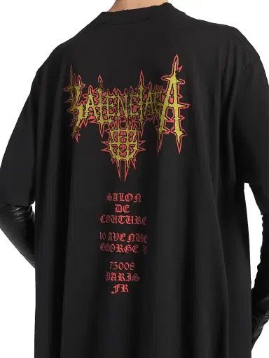 Balenciaga Women's Train T-Shirt - Black - Size Small | Thumbnail 6