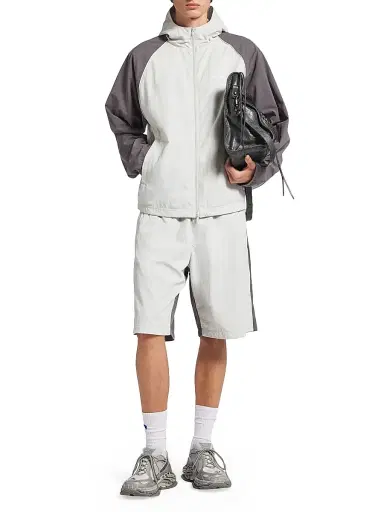 Balenciaga Men's Technical Tracksuit Jacket - Light Grey - Size XL | Thumbnail 6 Balenciaga Men's Technical Tracksuit Jacket - Light Grey - Size XL | Thumbnail 6