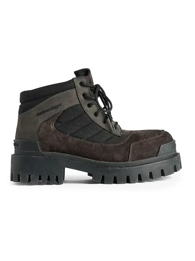 Balenciaga Women's Combat Strike Low Boots - Brown Black