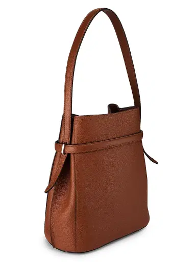TOTEME Women's Belted Grained-Leather Bucket Bag | Thumbnail 4 TOTEME Women's Belted Grained-Leather Bucket Bag | Thumbnail 4