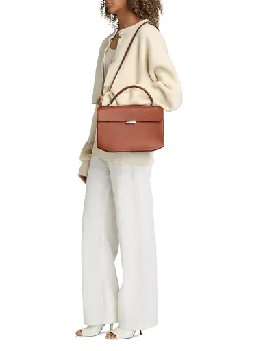 TOTEME Women's Grained Leather Top Handle Bag | Thumbnail 2 TOTEME Women's Grained Leather Top Handle Bag | Thumbnail 2