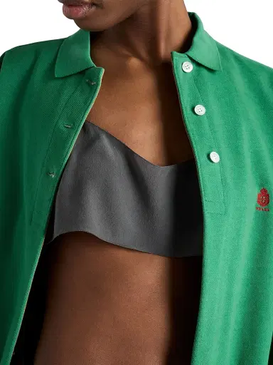 Prada Women's Crepe De Chine Top - Grey | Thumbnail 5