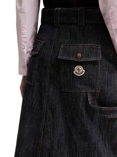 Moncler Women's Skirt in Denim | Thumbnail 4 Moncler Women's Skirt in Denim | Thumbnail 4