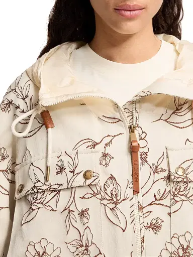 Moncler Women's Nepeta Jacket - White Brown | Thumbnail 4