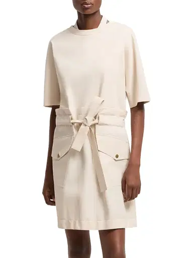 Moncler Women's Dress in Cotton - Beige - Size Large | Thumbnail 2