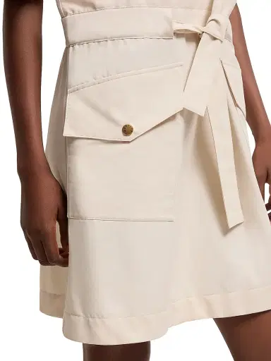 Moncler Women's Dress in Cotton - Beige - Size Large | Thumbnail 4