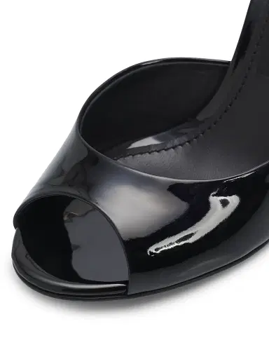 Dolce & Gabbana Women's Vernice 75MM Patent Leather Mules - Nero - Size 11.5 | Thumbnail 6