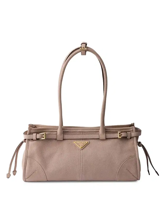 Prada Women's Bonnie  Nubuck Leather Handbag - Pink