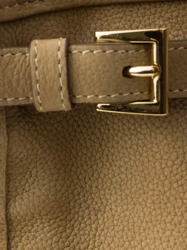 Prada Women's Bonnie Large Nubuck Leather Shoulder Bag - Beige Khaki | Thumbnail 8 Prada Women's Bonnie Large Nubuck Leather Shoulder Bag - Beige Khaki | Thumbnail 8