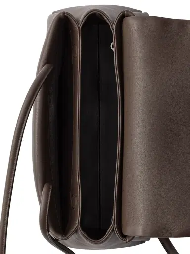 Prada Women's Passage Leather Shoulder Bag with Nylon Flap - Brown | Thumbnail 6 Prada Women's Passage Leather Shoulder Bag with Nylon Flap - Brown | Thumbnail 6