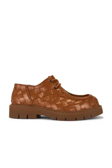 Bottega Veneta Deep Calf Weave Haddock Lace Up | Thumbnail 1