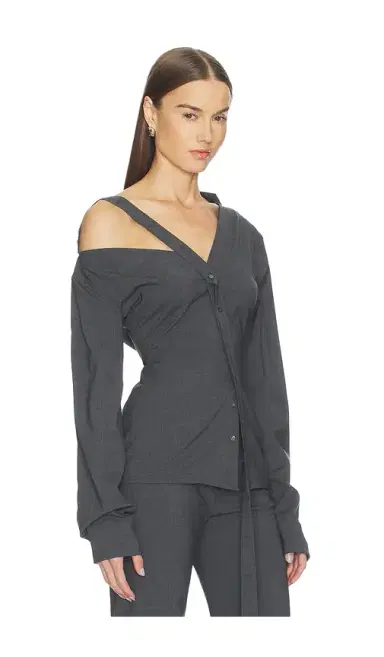 Jade Cropper Asymmetric Long Sleeve Top | Thumbnail 2