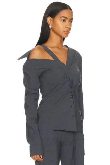 Jade Cropper Asymmetric Long Sleeve Top | Thumbnail 4