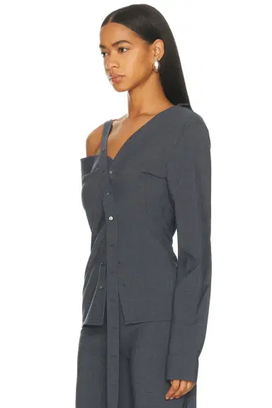 Jade Cropper Asymmetric Long Sleeve Top | Thumbnail 5