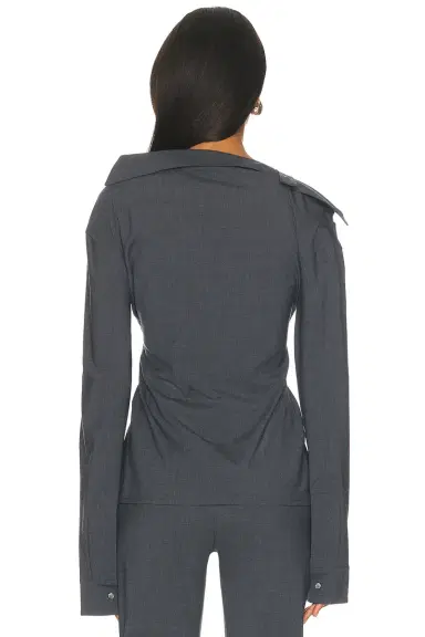 Jade Cropper Asymmetric Long Sleeve Top | Thumbnail 6