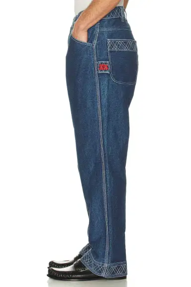 BODE Denim Embroidered Knolly Brook Jean | Thumbnail 2