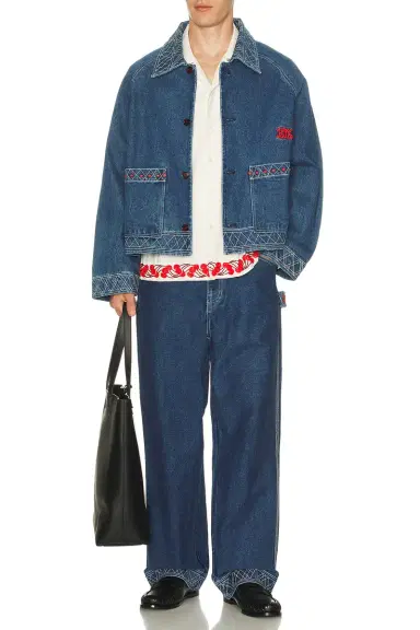 BODE Denim Embroidered Knolly Brook Jean | Thumbnail 4