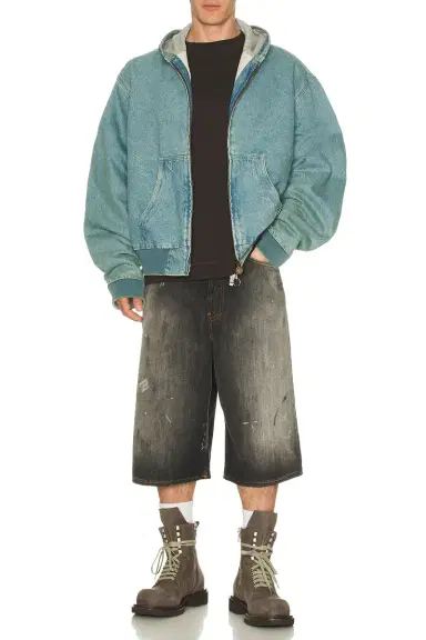 Vetements Hooded Workwear Denim Jacket | Thumbnail 3 Vetements Hooded Workwear Denim Jacket | Thumbnail 3