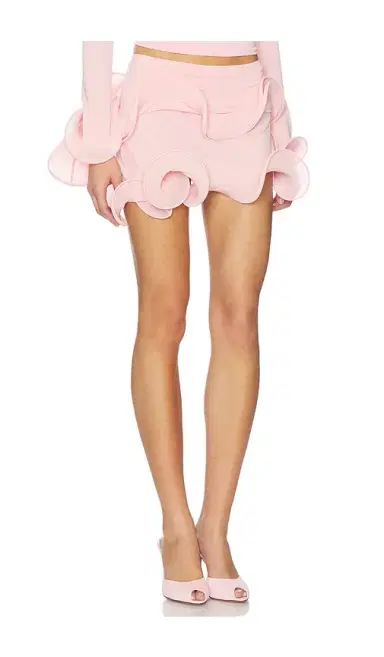 Sid Neigum Wave Hem Bamboo Mini Skirt | Thumbnail 2
