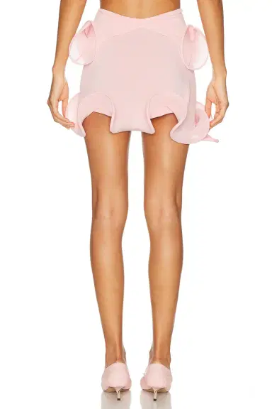 Sid Neigum Wave Hem Bamboo Mini Skirt | Thumbnail 6