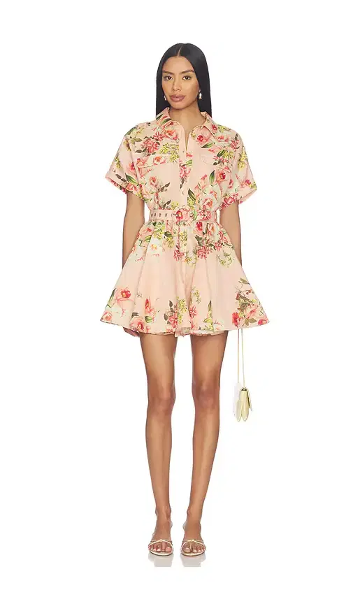 Short Dress With Buckle Belt