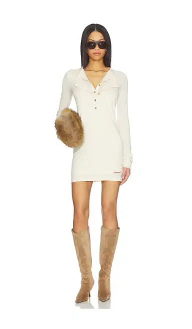 Markgong Sheath Henley Neckline Dress | Thumbnail 1