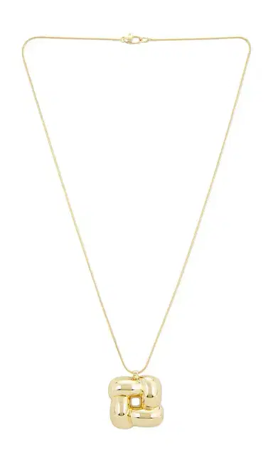 Jenny Bird Woven Square Pendant Necklace | Thumbnail 1
