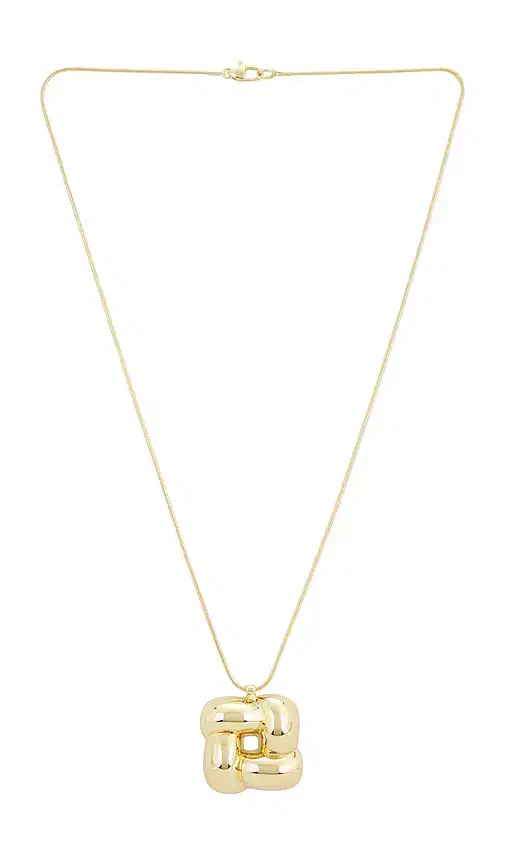 Jenny Bird Woven Square Pendant Necklace