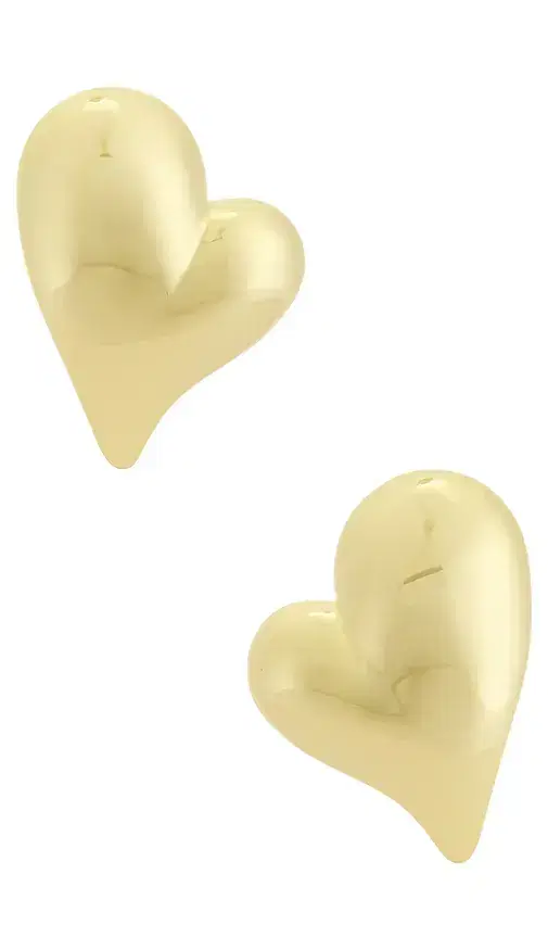 Jenny Bird Mega Art Heart Symmetrical Button Earring