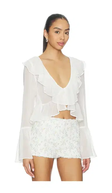 For Love & Lemons Lila Flare Top | Thumbnail 2 For Love & Lemons Lila Flare Top | Thumbnail 2
