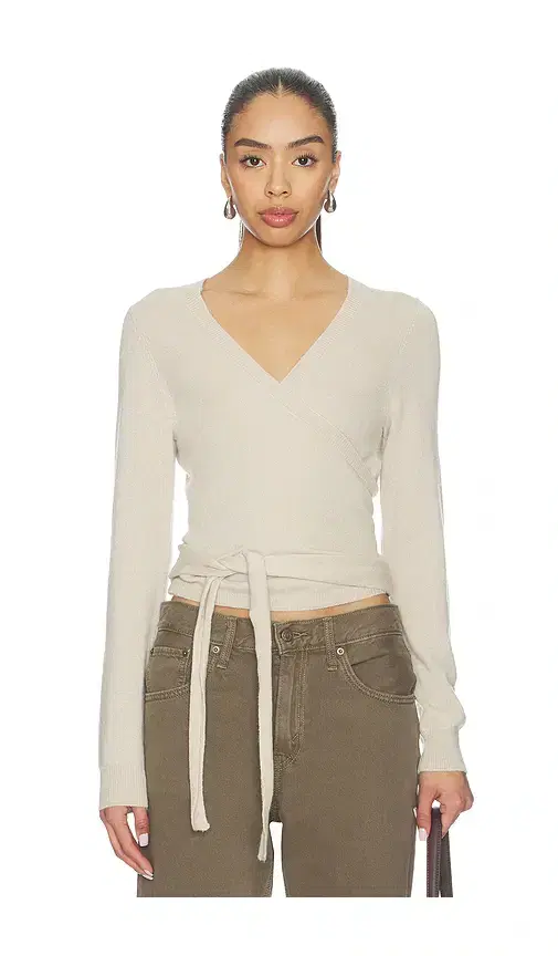 HERSKIND Ballerina Knit Wrap Blouse