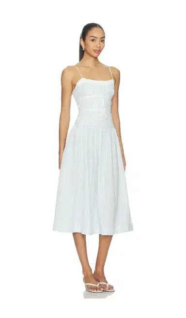 For Love & Lemons Georgia Gingham Midi Dress | Thumbnail 2