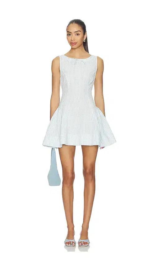 For Love & Lemons Scotch Bonnet Gingham Mini Dress