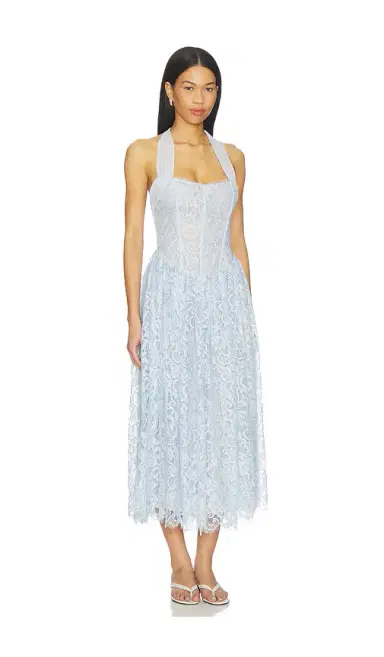 For Love & Lemons Lakeside Midi Dress | Thumbnail 2 For Love & Lemons Lakeside Midi Dress | Thumbnail 2