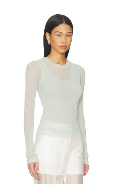 Helmut Lang Mesh Layered Long Sleeve Top | Thumbnail 2 Helmut Lang Mesh Layered Long Sleeve Top | Thumbnail 2