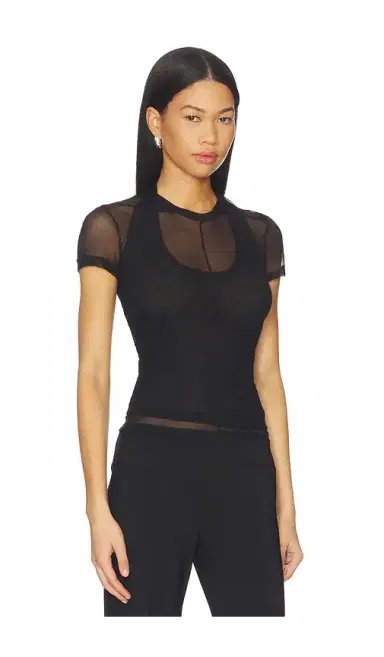 Helmut Lang Mesh Layered Top | Thumbnail 2