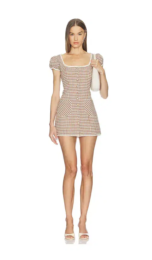 Annie Gingham Mini Dress